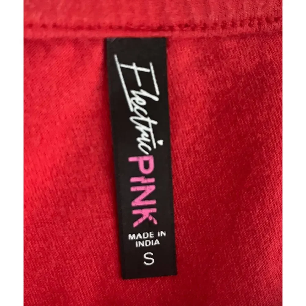 Girl's Good Vibes Only red T-shirt